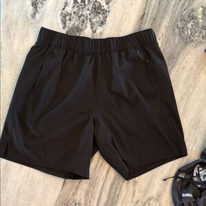 Old Navy Men's Black Athletic Shorts with Elastic Waist